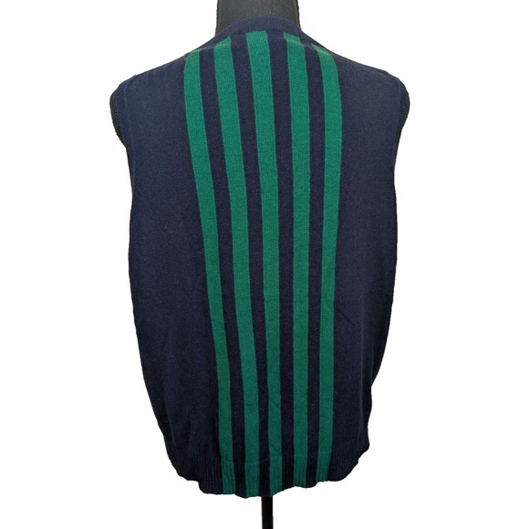 J. Crew Collection Women Sweater Top Italian Cashmere Striped Crew Neck Size XL - Picture 2 of 8